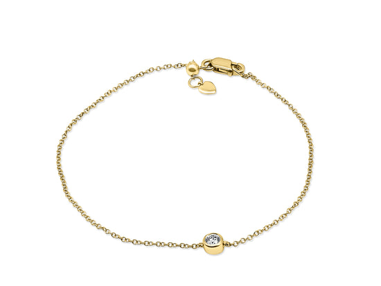 Diamantarmband in Gelbgold