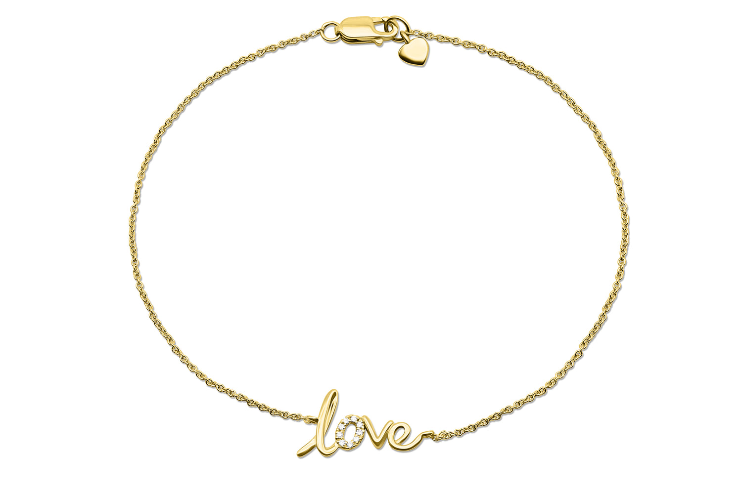 Love Armband aus Gelbgold mit Diamanten