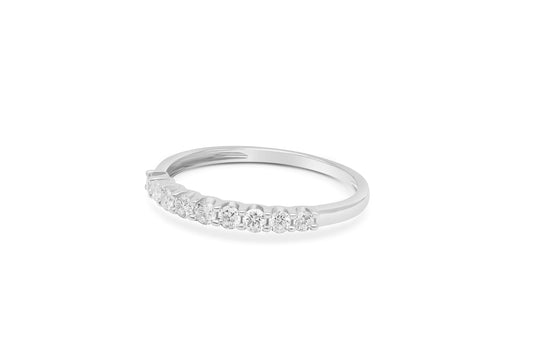 Diamantring Vorsteckring mit 0,34ct Diamanten in 750 (18K) Weißgold