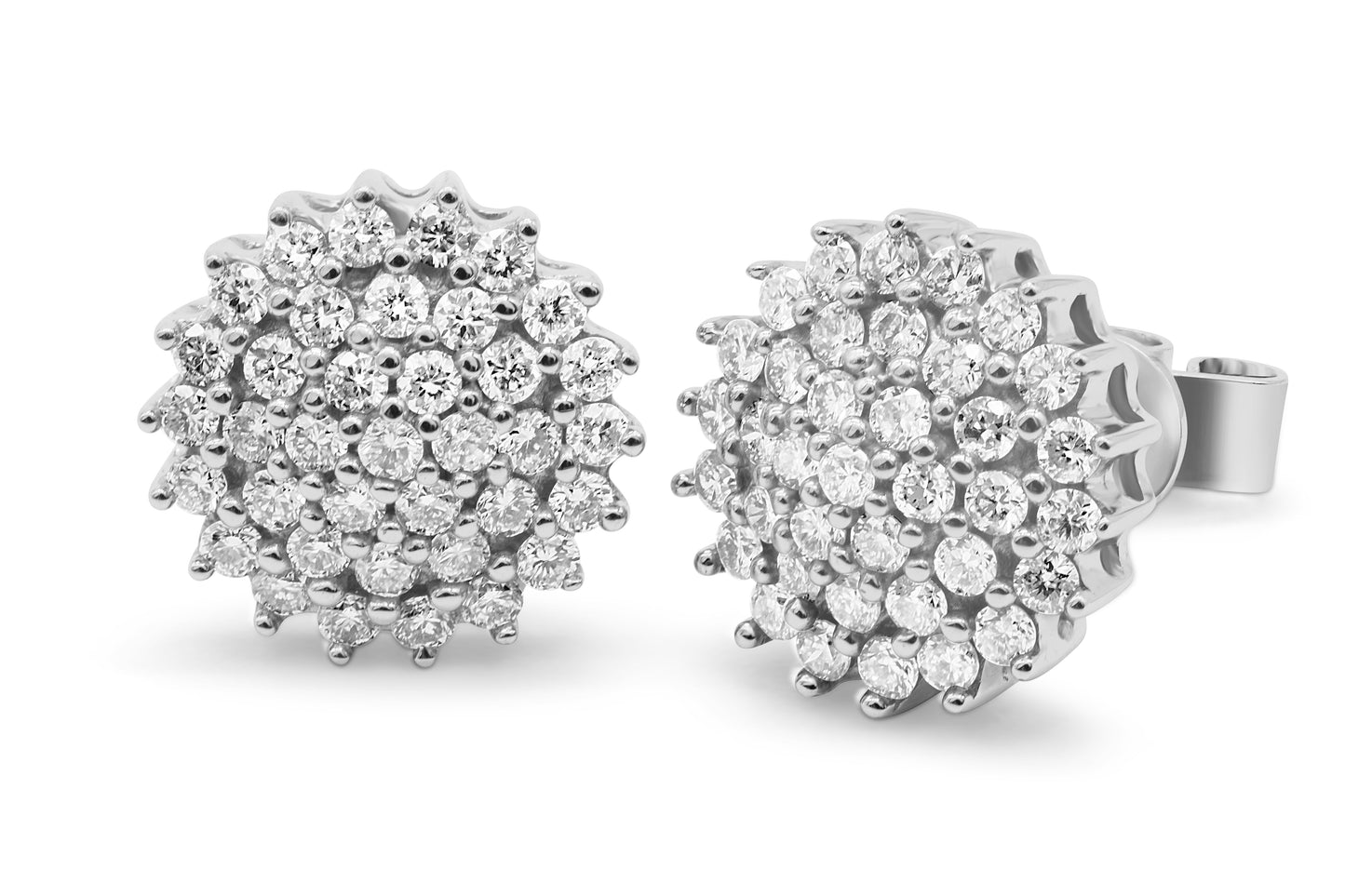 Ohrstecker mit 0,73ct Diamanten in 750 (18K) Weißgold