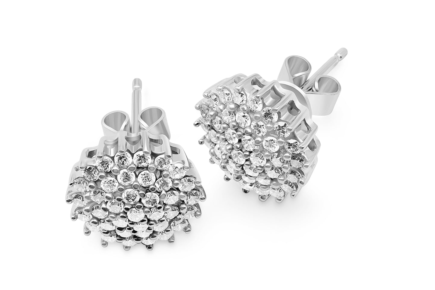 Ohrstecker mit 0,73ct Diamanten in 750 (18K) Weißgold