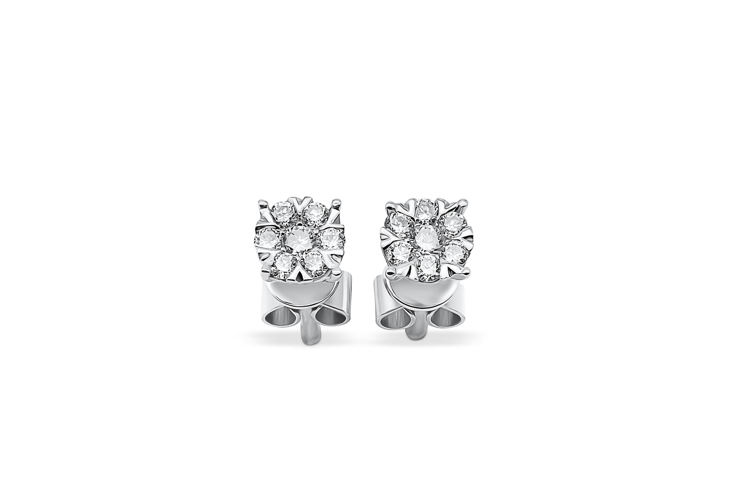 Ohrstecker mit 0,2ct Diamanten in 750 (18K) Weißgold