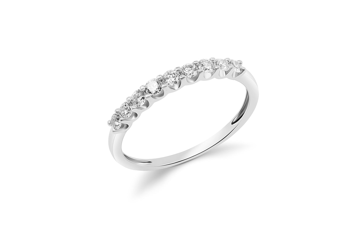 Diamantring Vorsteckring mit 0,34ct Diamanten in 750 (18K) Weißgold