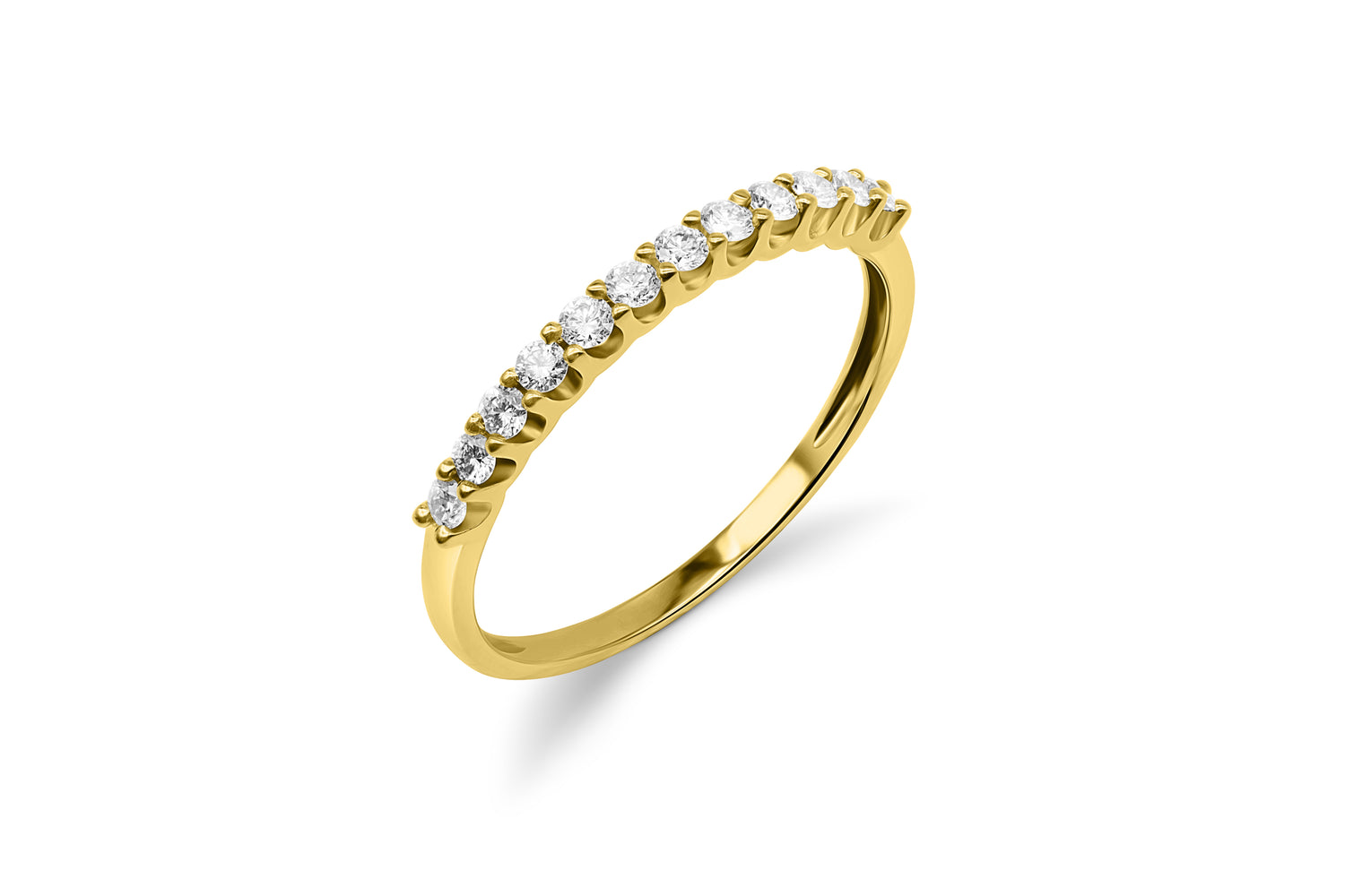 Diamantring Vorsteckring mit 0,25ct Diamanten in 750 (18K) Gelbgold