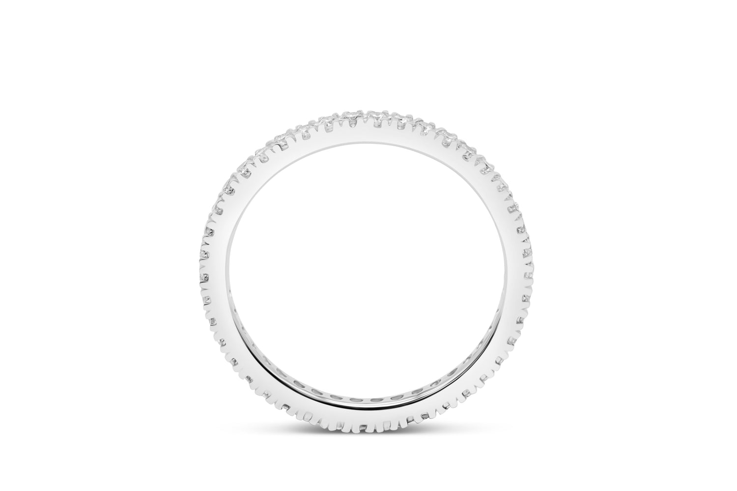 Memory Eternity Diamantring mit 0,42ct Diamanten in 750 (18K) Weißgold
