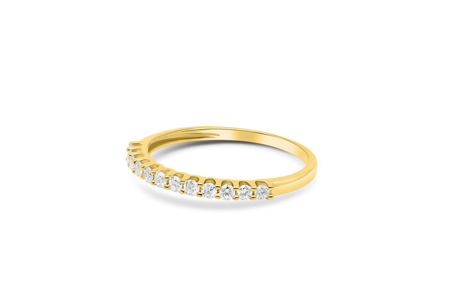 Diamantring Vorsteckring mit 0,25ct Diamanten in 750 (18K) Gelbgold