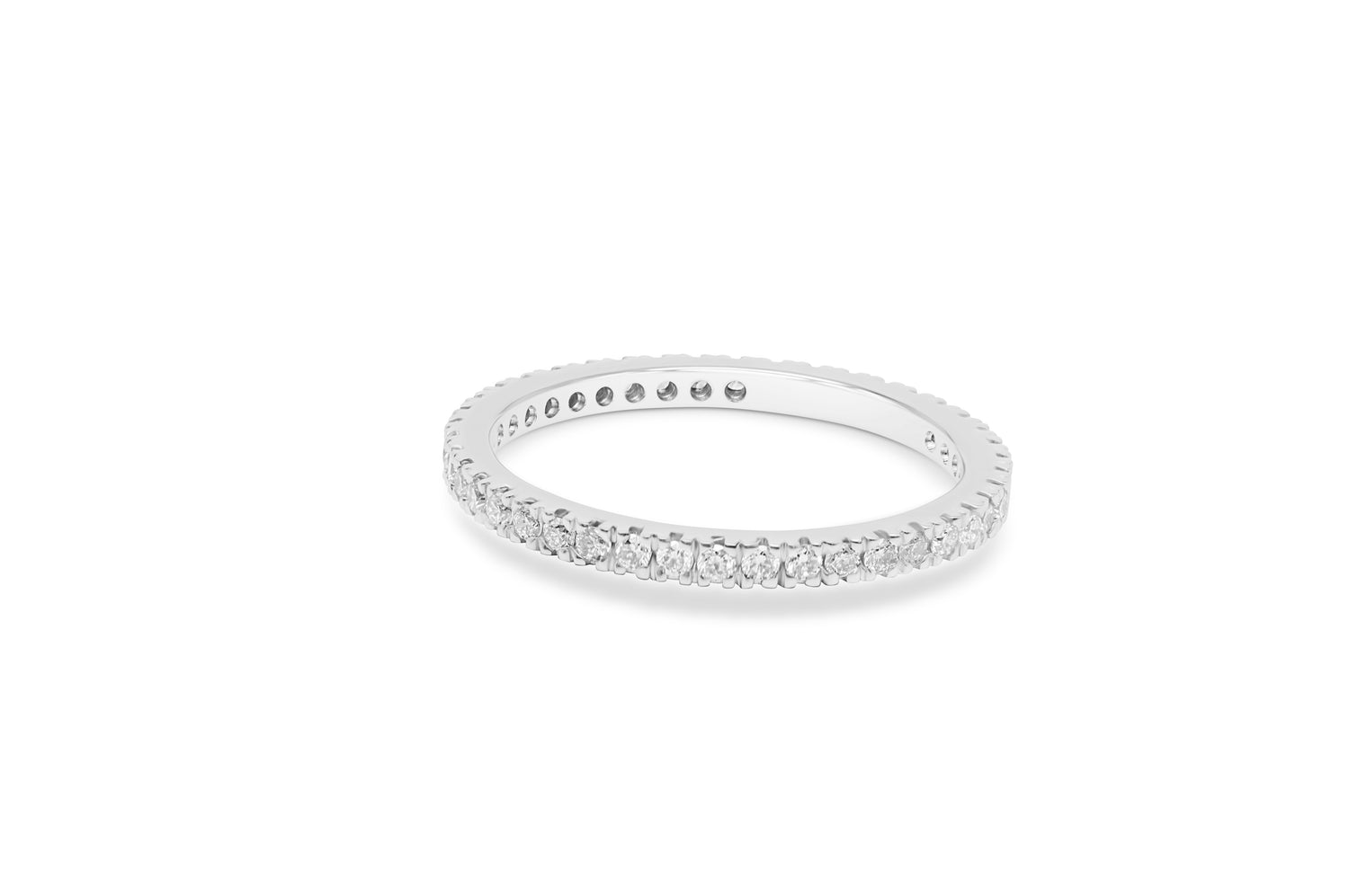 Memory Eternity Diamantring mit 0,42ct Diamanten in 750 (18K) Weißgold