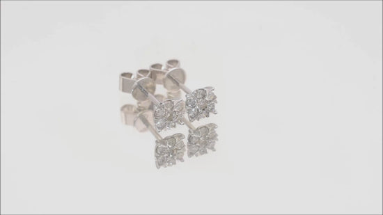 Ohrstecker mit 0,2ct Diamanten in 750 (18K) Weißgold Video